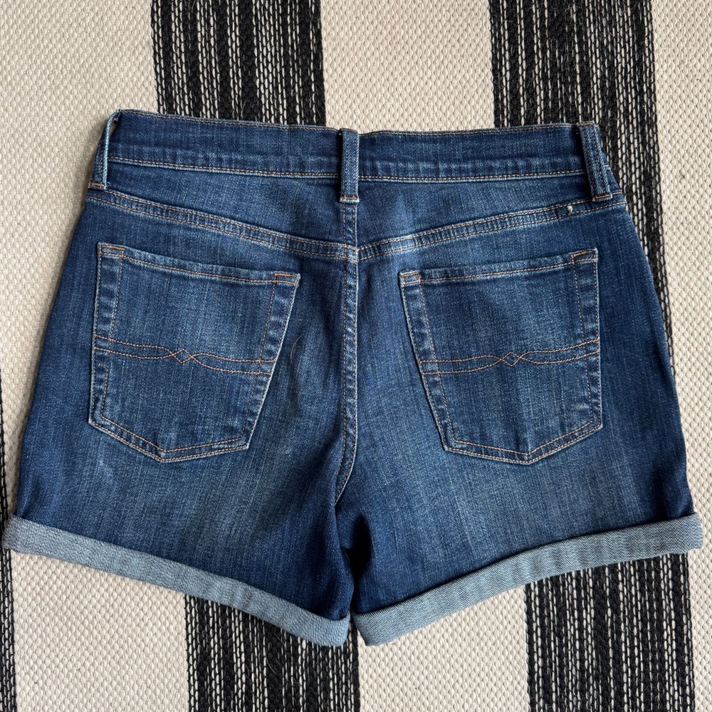 Lucky Brand Women's Dark Wash The Roll UP Jeans Summer Short Size 2/26 - Picture 2 of 12
